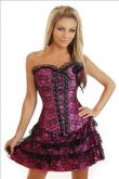 D1005R- CORSELET DRESS NIGHT PINk