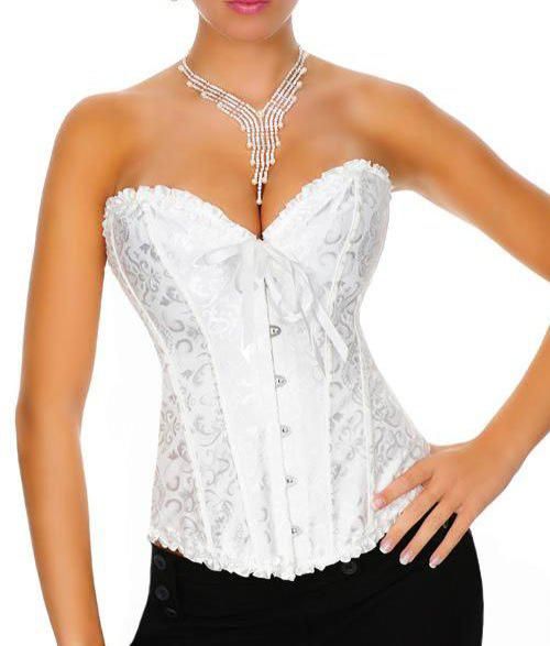A1008B- Corselet Femme Fatale White